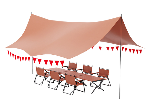 Outdoor table and chair tent