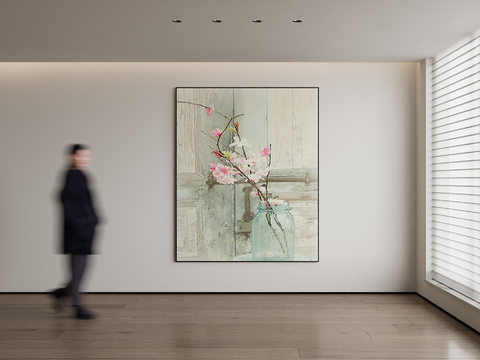 Modern Decorative Painting Flower Hanging Painting Zen Hanging Painting