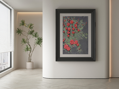 New Chinese Decorative Painting Flower Painting Hanging Painting