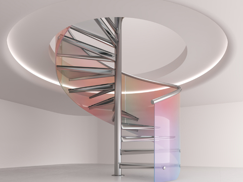 modern revolving staircase