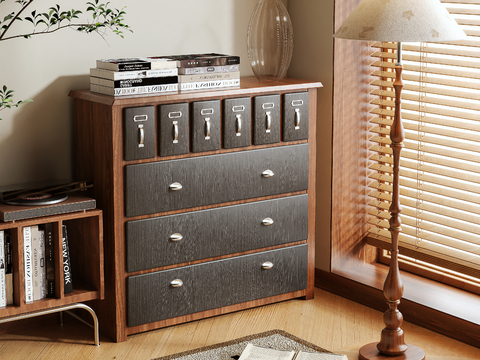 Antique Side Cabinet Storage Cabinet