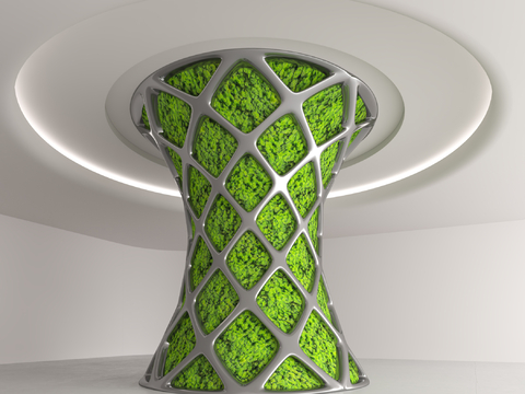 Modern Column Special-shaped Column Green Plant Column Modeling Column