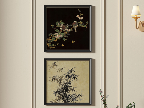 French decorative painting bamboo painting