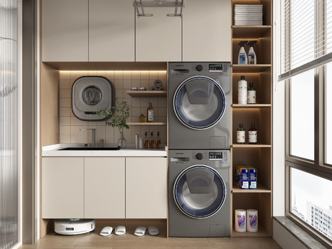 modern balcony cabinet Laundry Cabinet