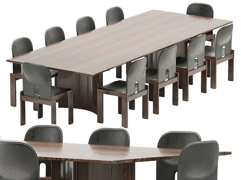 Middle style dining table and chairs ten people dining table