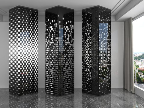 Modern Column Perforated Column Decorative Column Wrappage Column