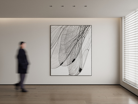 Modern Decorative Painting Black and White Hanging Painting