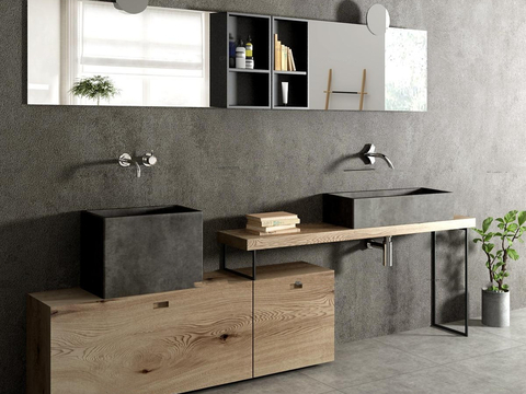 Modern Bathroom Cabinet Wash Sink Bathroom Basin