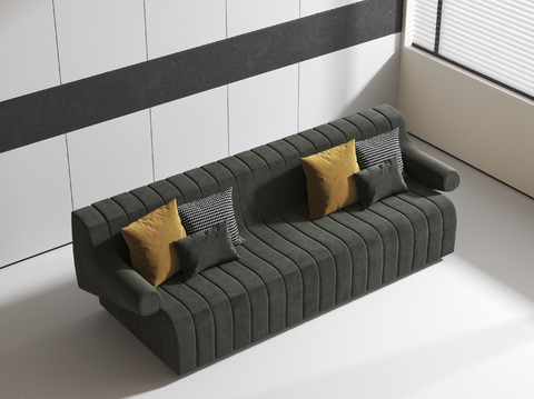 Modern Black Sofa Multiplayer Sofa