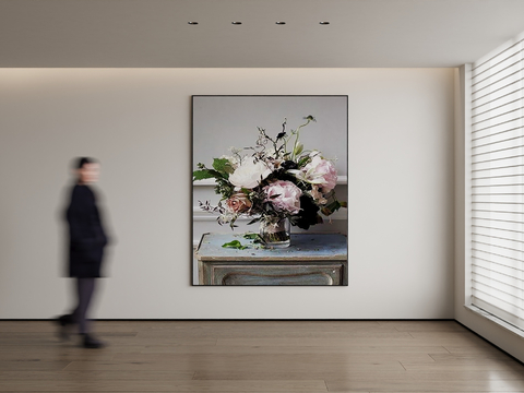 Modern Decorative Painting Flower Hanging Painting Realistic Hanging Painting