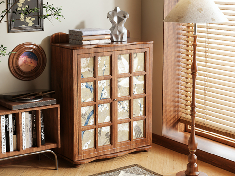 Antique Shoe Cabinet Locker