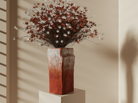 Quiet Vase Flower Art Flower-arranging Dried Flowers