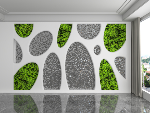 Modern Wall plant wall moss wall