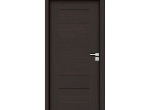 Modern Door Walnut Door Single Door Villa Door