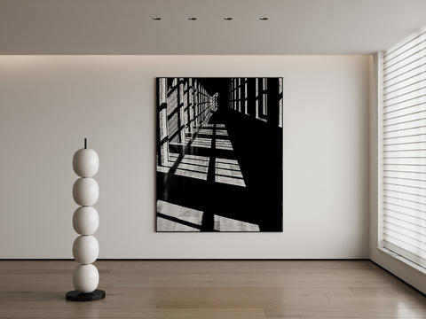 modern black and white painting architectural painting decorative painting