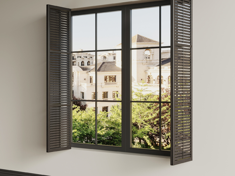 Modern Folding Window Blind Window Wooden Window