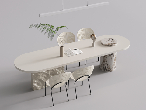 Cream Style dining table and chair