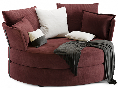 Mia Stanza shaped sofa round sofa