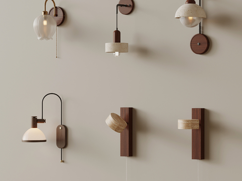 Middle style wall lamp