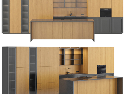 Kitchen island cabinet