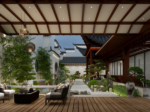 Chinese ancient courtyard