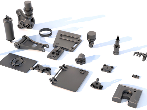 Hard surface mechanical parts