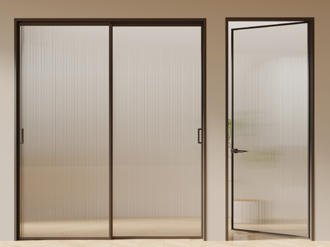 Modern Changhong glass door sliding door frosted glass door glass single door