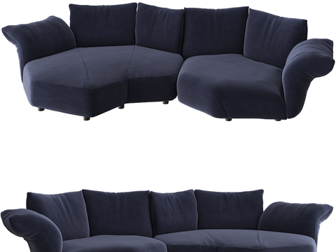 Edra Italian Multiplayer Sofa Shaped Sofa