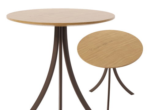 Expormim Bistro Log Style Round Table and Chair