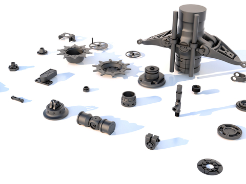 Hard surface mechanical parts