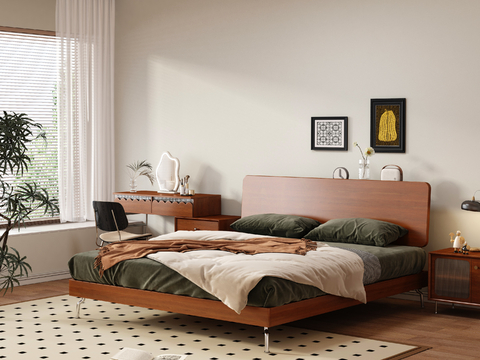 Middle Style Double Bed