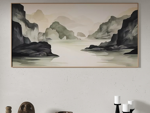 New Chinese Ink Painting Landscape Painting Decorative Painting