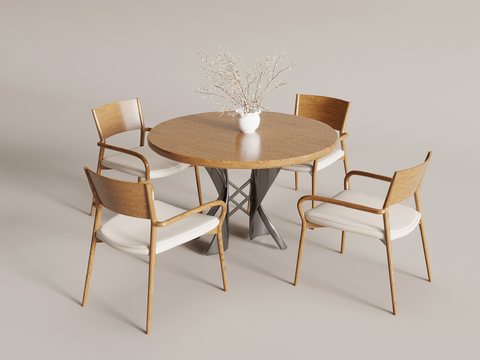 Quiet Wind Round Table Dining Table and Chair