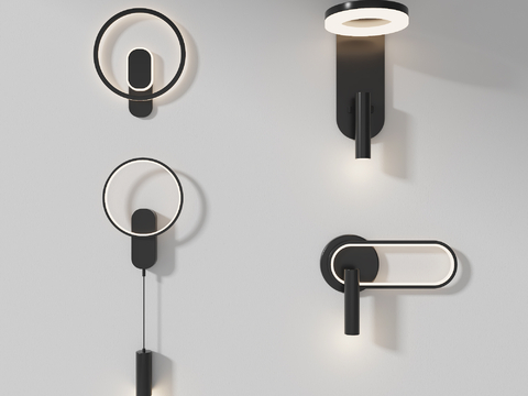 Modern wall lamp ring wall lamp