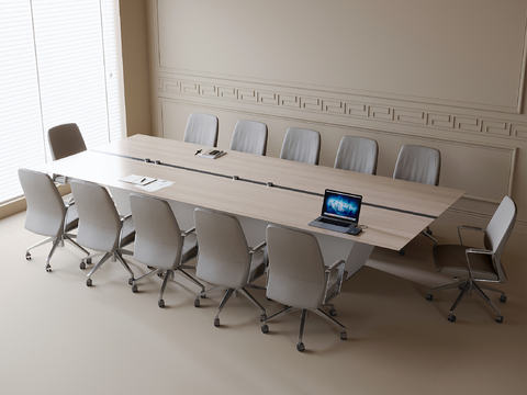 Modern Conference Table and Chair