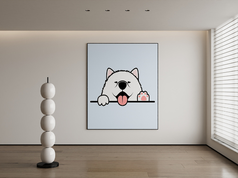 Modern cartoon art painting decorative painting