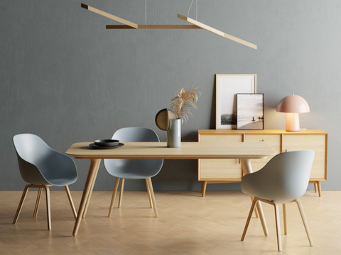 Scandinavian Nordic style dining tables and chairs