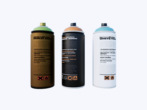 modern bottled paint fire extinguisher painting pigment d model