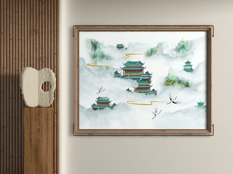 New Chinese Decorative Painting Landscape Painting Architectural Painting