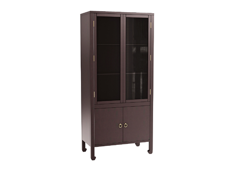 Neo-Chinese Style Glass Cabinet Wine Cabinet Corner Cabinet