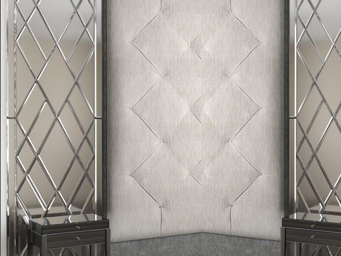 Modern three-dimensional wall wall trim corner headboard background