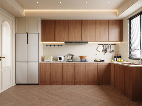 Middle style kitchen cabinet