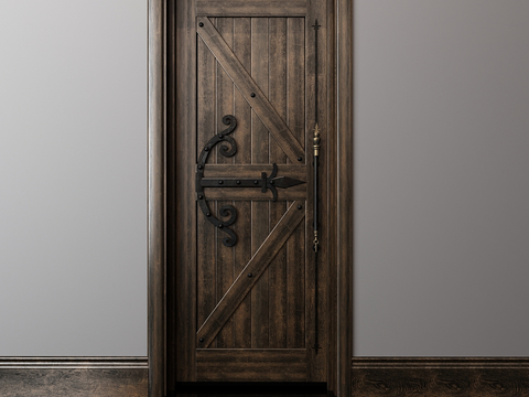 American Style Room Door Single Door Bedroom Door Study Door