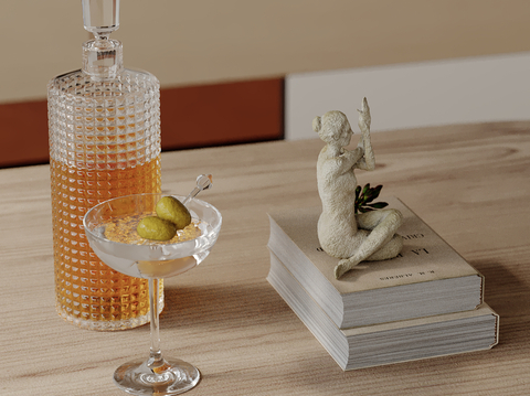 Modern Desktop Decoration Beverage Crafts Books