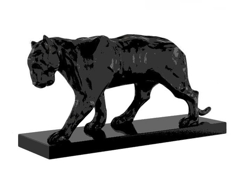 Modern Animal Sculpture Leopard Sculpture