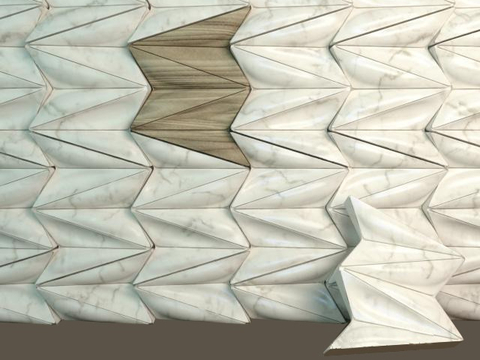 Modern three-dimensional wall wall trim panel