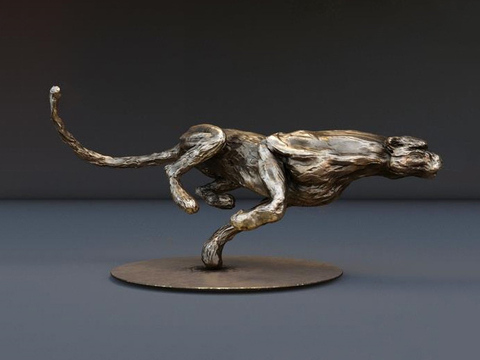 Modern Cheetah Sculpture