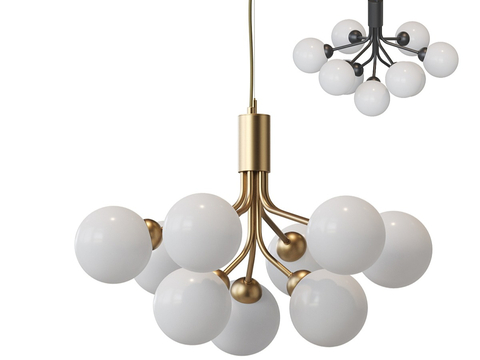 Modern chandelier spherical chandelier multi-head chandelier