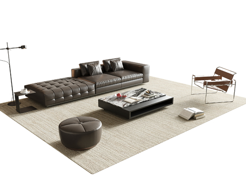 Italian Leather Sofa Sectional Sofa