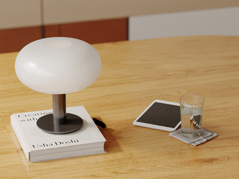 Modern Desktop Ornaments Table Lamp Books